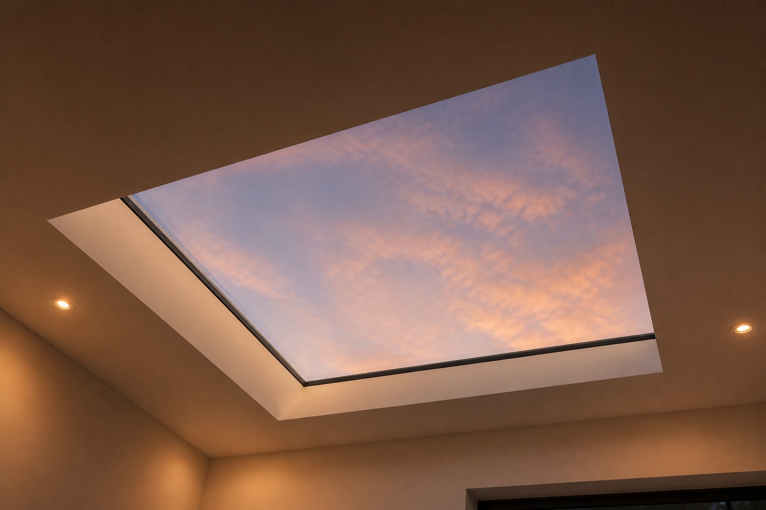 Evening light under the Rickmansworth skylight
